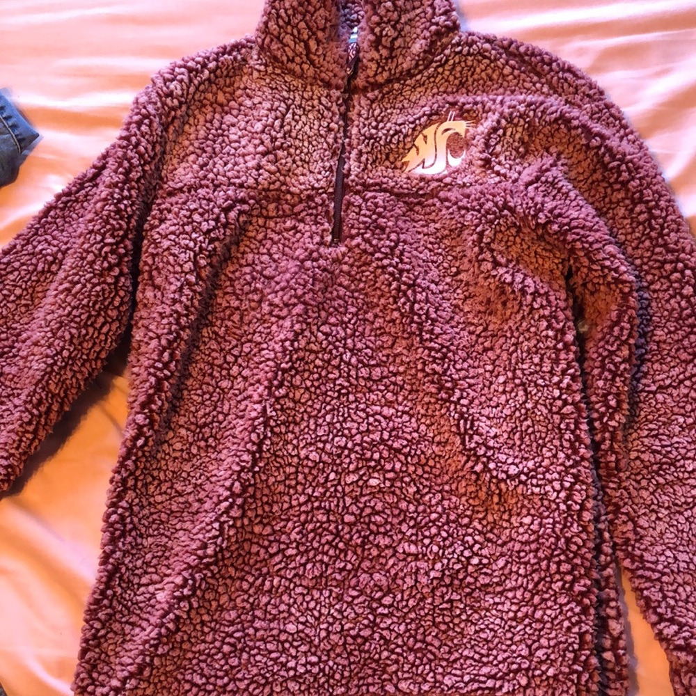 Washington state Sherpa quarter zip